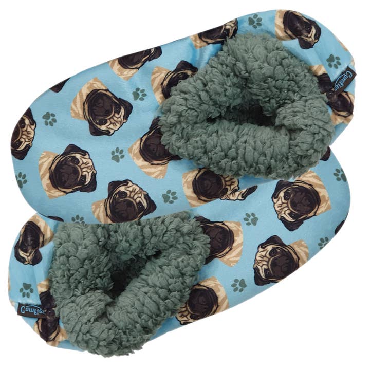 E&S Pets – Großhandel Hausschuhe – Damen – Pug Hausschuhe