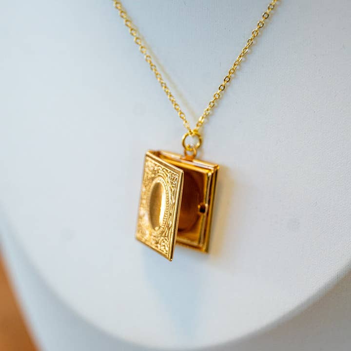 Bluebird & Co. - Wholesale Locket Necklace - Book Locket