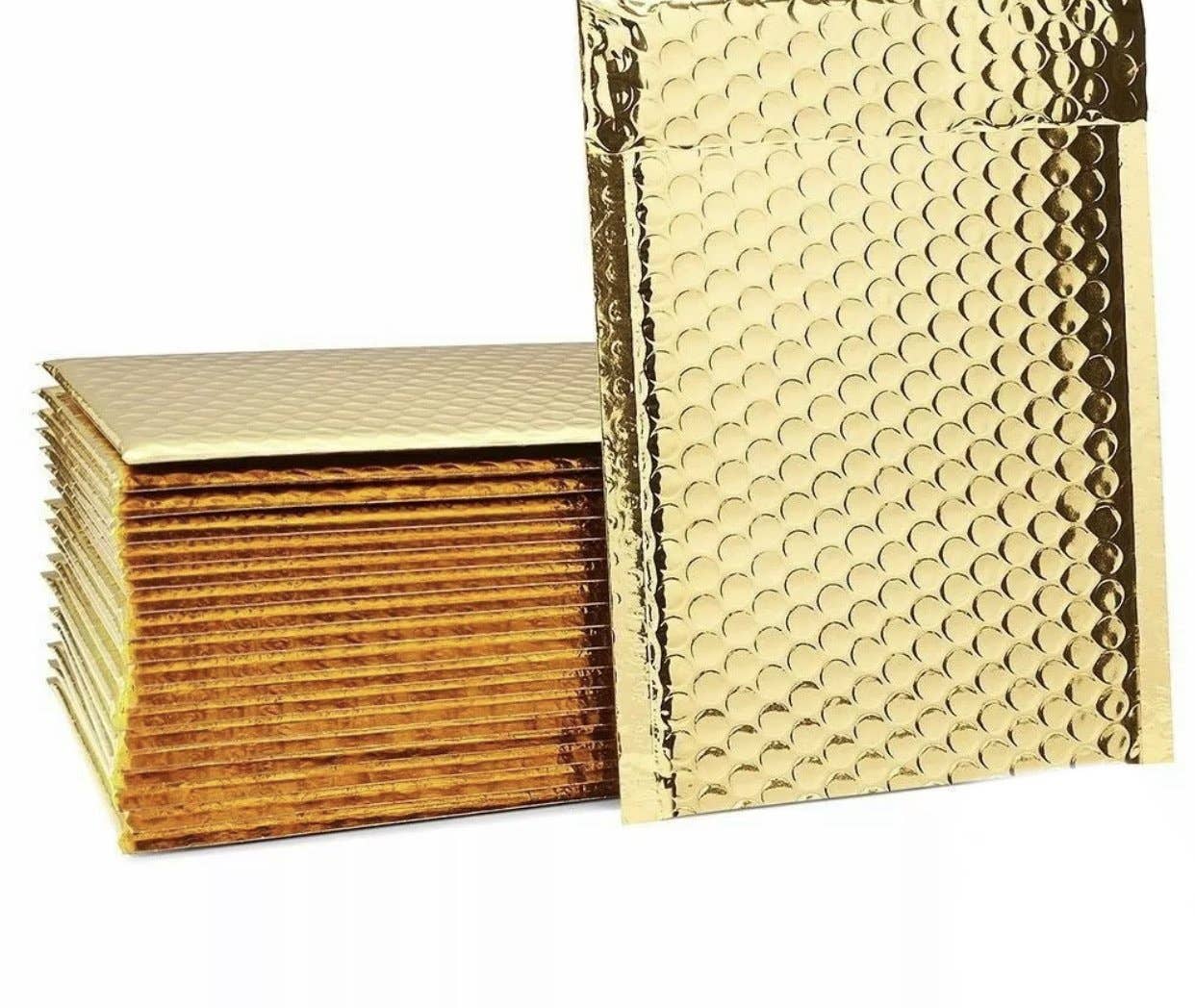 Lashes4today - Wholesale Envelopes - Glamour Metallic Bubble Mailers Shipping Envelopes Bags 8.5x121