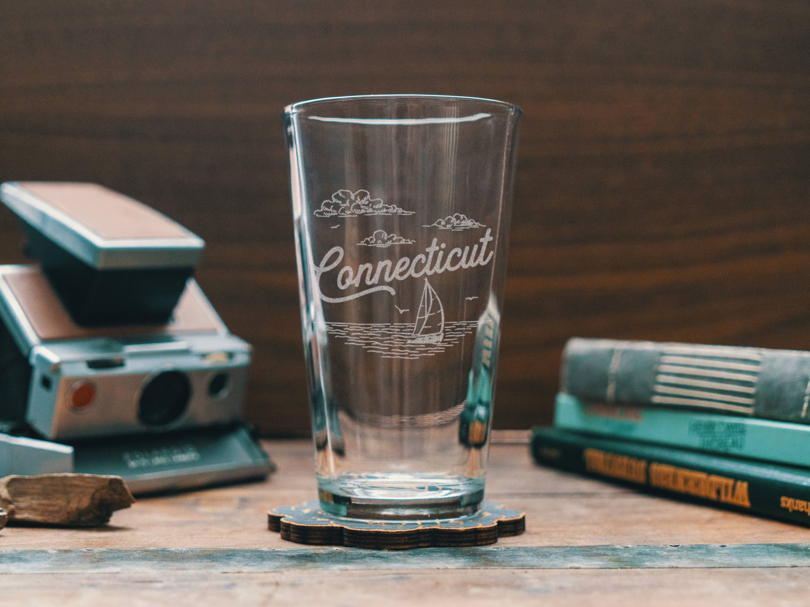 Benoit's Design Co. - Wholesale Cocktail/Liquor Glass - Connecticut State Drinking Glasses6