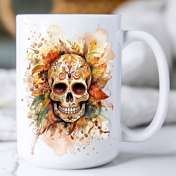 Avery Lane Gifts – Großhandel Kaffeebecher – Day of the Dead Sugar Skull Kaffeebecher0