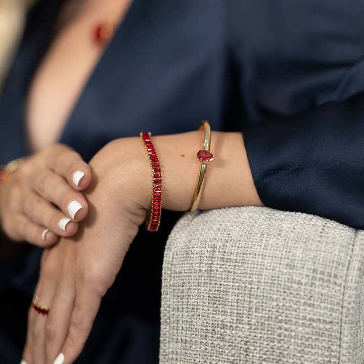 MIA Jewelry - Wholesale Tennis Bracelet - 6mm CZ Baguette Bracelet (F93/I129)5