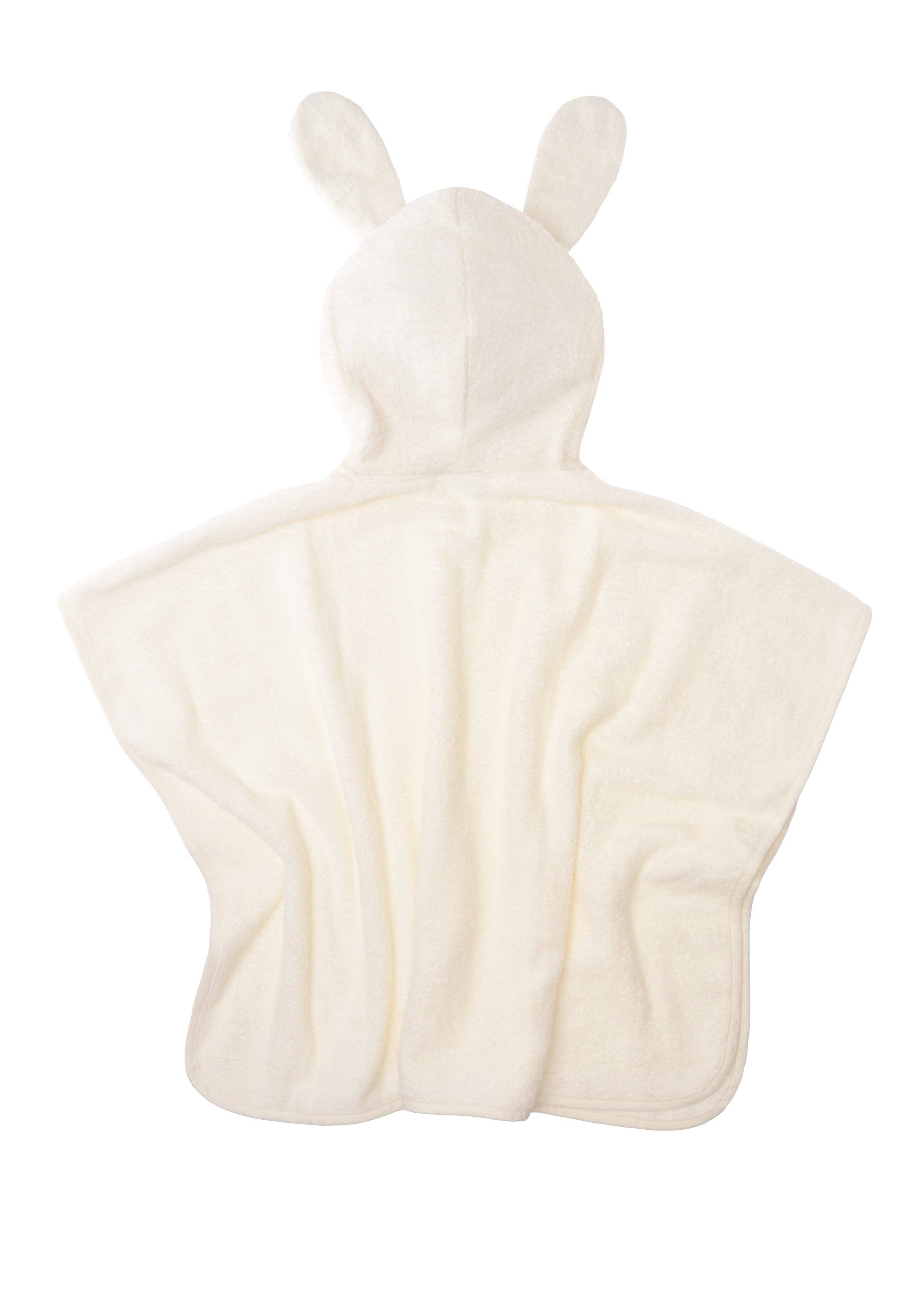 Liliput – Großhandel Kapuzenhandtuch – Kinder & Baby – Kapuzenponcho in ecru mit Hasen-Ohren1
