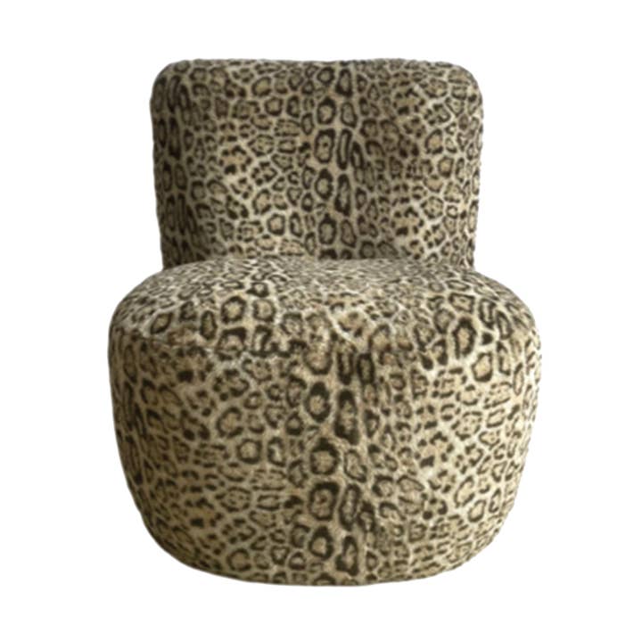 Eve fauteuil in luipaardstijl L58 D73 H71cm voor wholesale door Opjet Paris