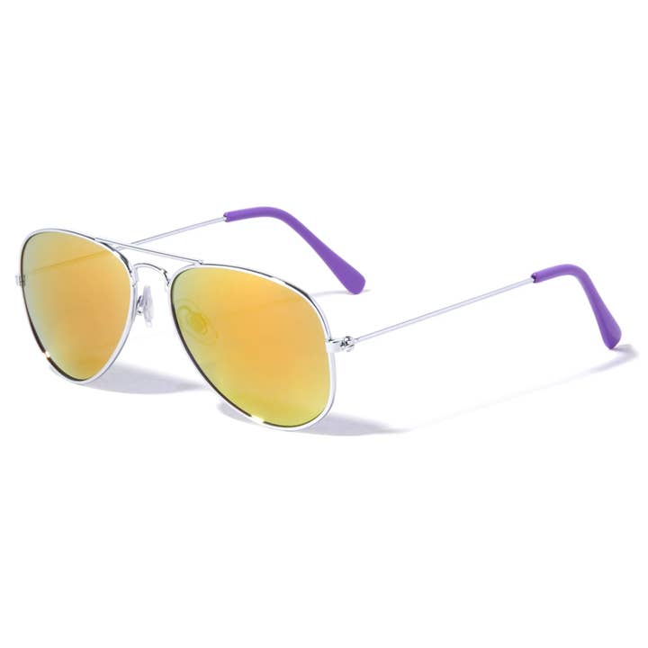 Sunrayzz Imports - Wholesale Zonnebrillen - Kinderen - Color Mirror Aviator zonnebril voor kinderen k6258-cm4