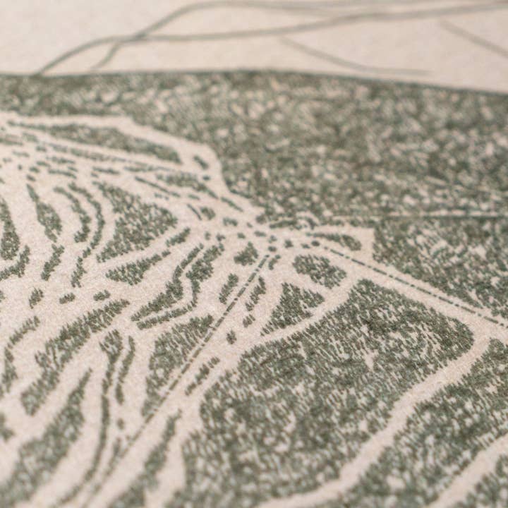 Benoit's Design Co. - Wholesale Bord/bordje - Vagevuur, Colorado Bergkaart Vilt Vlaggenlijn3