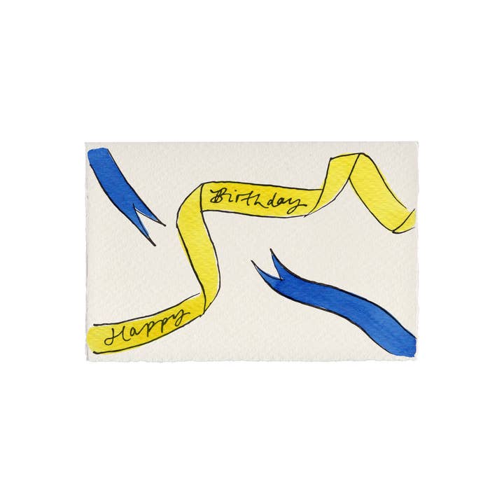 Scribble & Daub - Wholesale Birthday card - Happy Birthday Ribbons Card