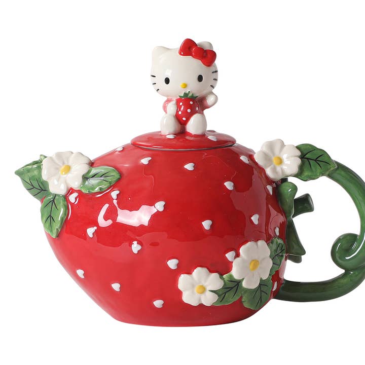 Blue Sky Clayworks - Wholesale Tea Pot - Hello Kitty Sweet Strawberry Teapot0