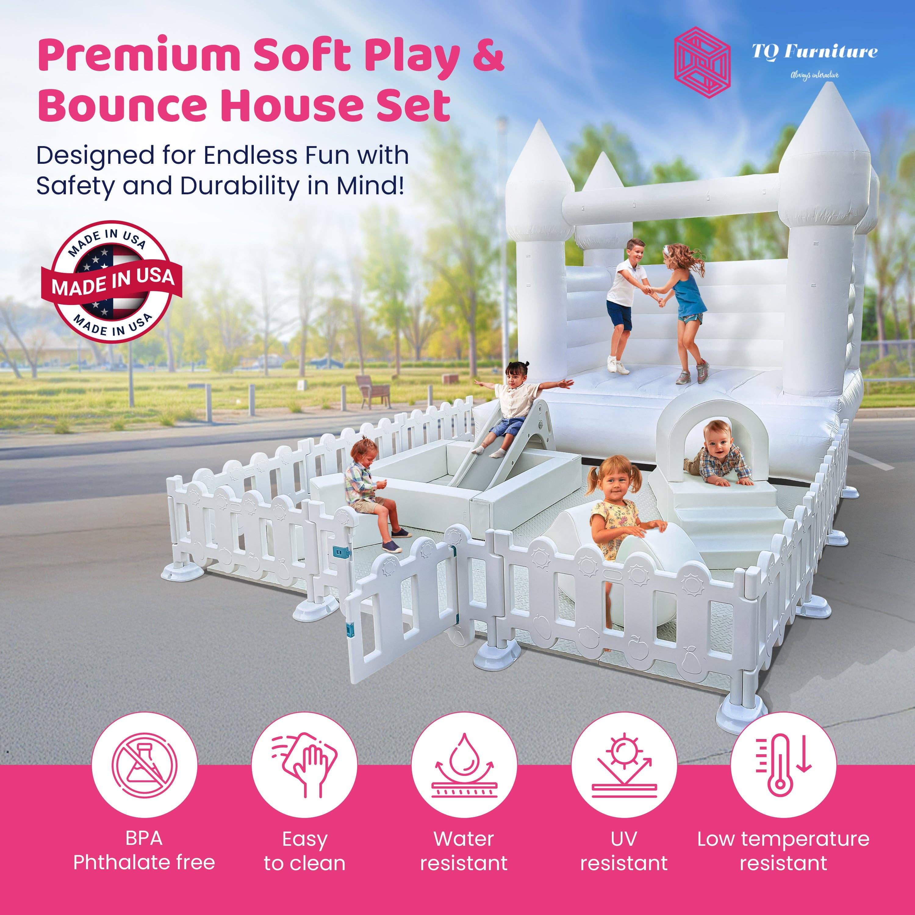 Parco Giochi Essenziale (Bianco) Parco Giochi Essenziale in vendita all'ingrosso su Faire5