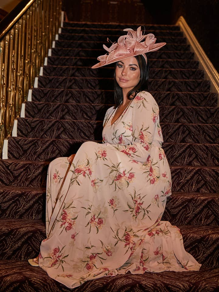 Abito lungo Flossy Floral per la vendita all'ingrosso da parte di Miss Attire