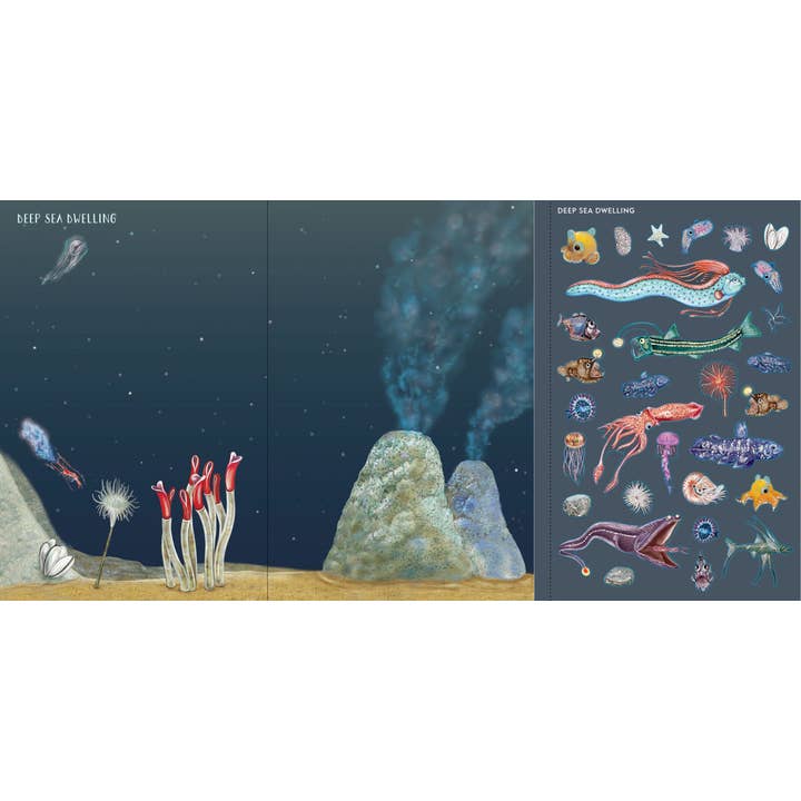 Peter Pauper Press - Wholesale Sticker - Kids & Baby - Under the Sea Sticker Scenes Book6