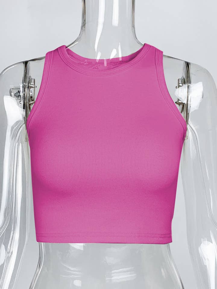 Wholesalesir - Wholesale Tank top – Women′s - Sports Short Sleeveless Top With Exposed Navel6