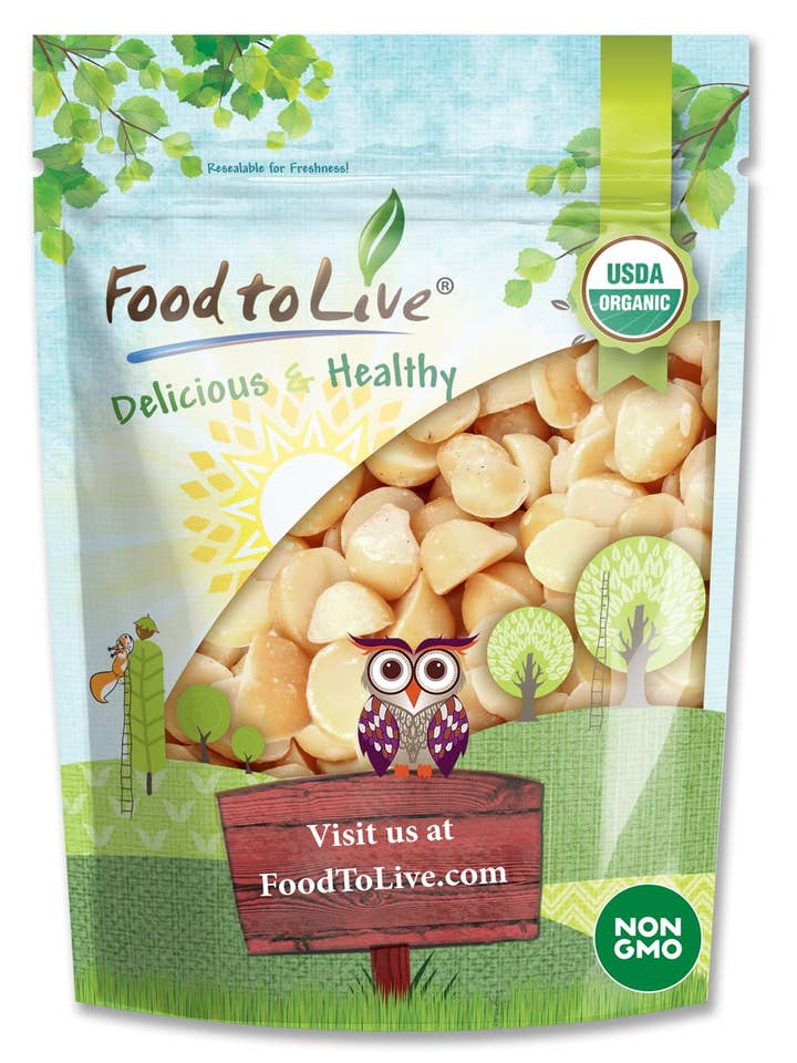 Organic Macadamia Nut Halves and Pieces - by Food To Live for wholesale by Food To Live
