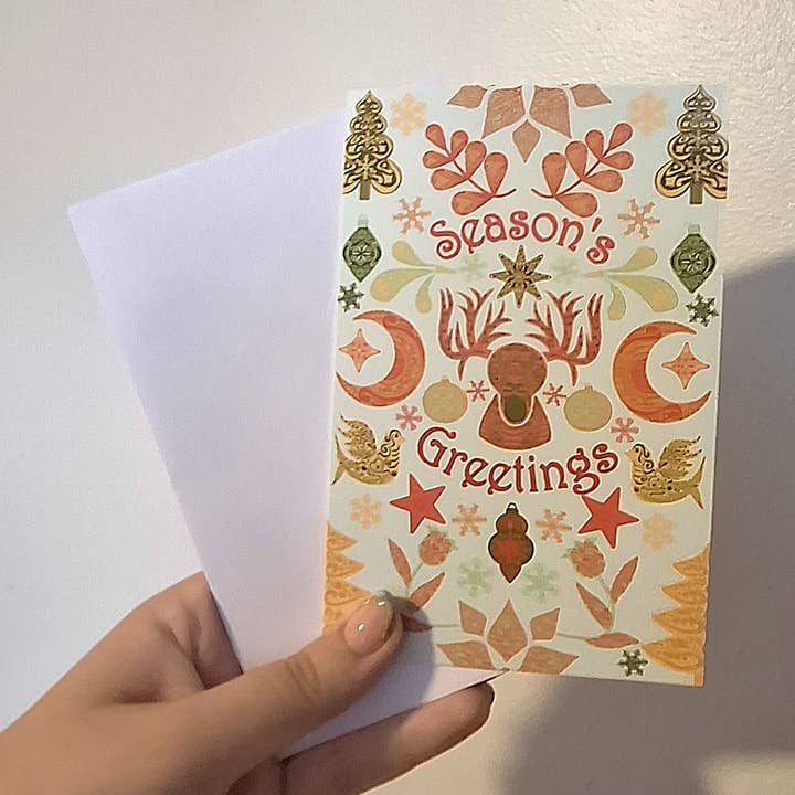 Auguri di Stagione - Biglietto di Auguri di Natale / Festività per la vendita all'ingrosso da parte di Gen Aumonier Art