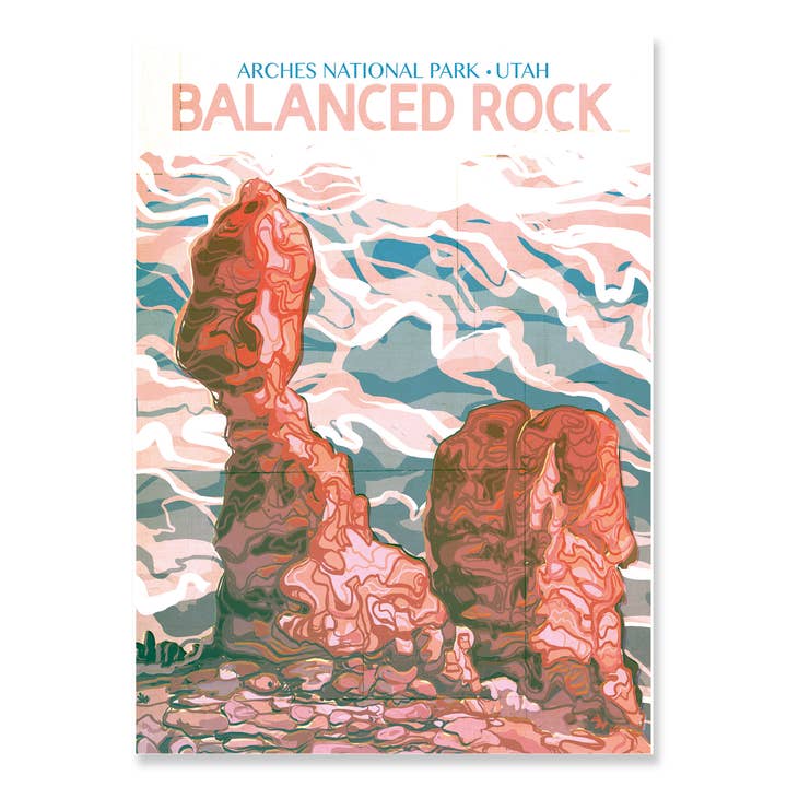 30507 Postcard 5x7 Balanced Rock for wholesale by Erthpeople