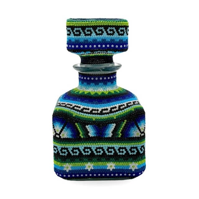 Huichol Decanter - Azul for wholesale by Agave