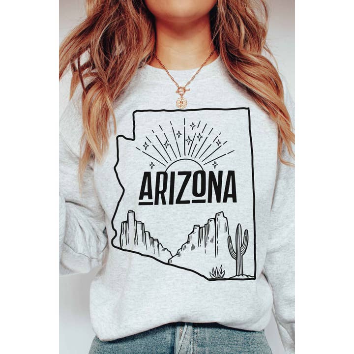 BLUME & CO. - Wholesale Graphic Sweatshirt - Women's - ARIZONA DESERT Graphic Sweatshirt