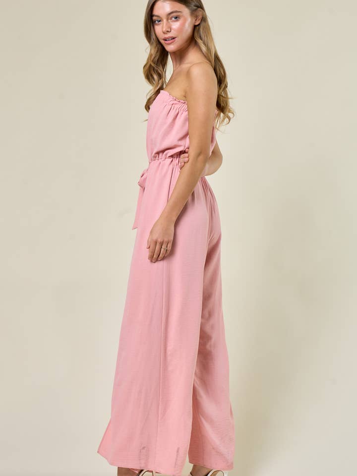 Saints & Hearts – Macacão - Mulher por atacado – MACACÃO DE TUBO SÓLIDO MALVA SR4201E4