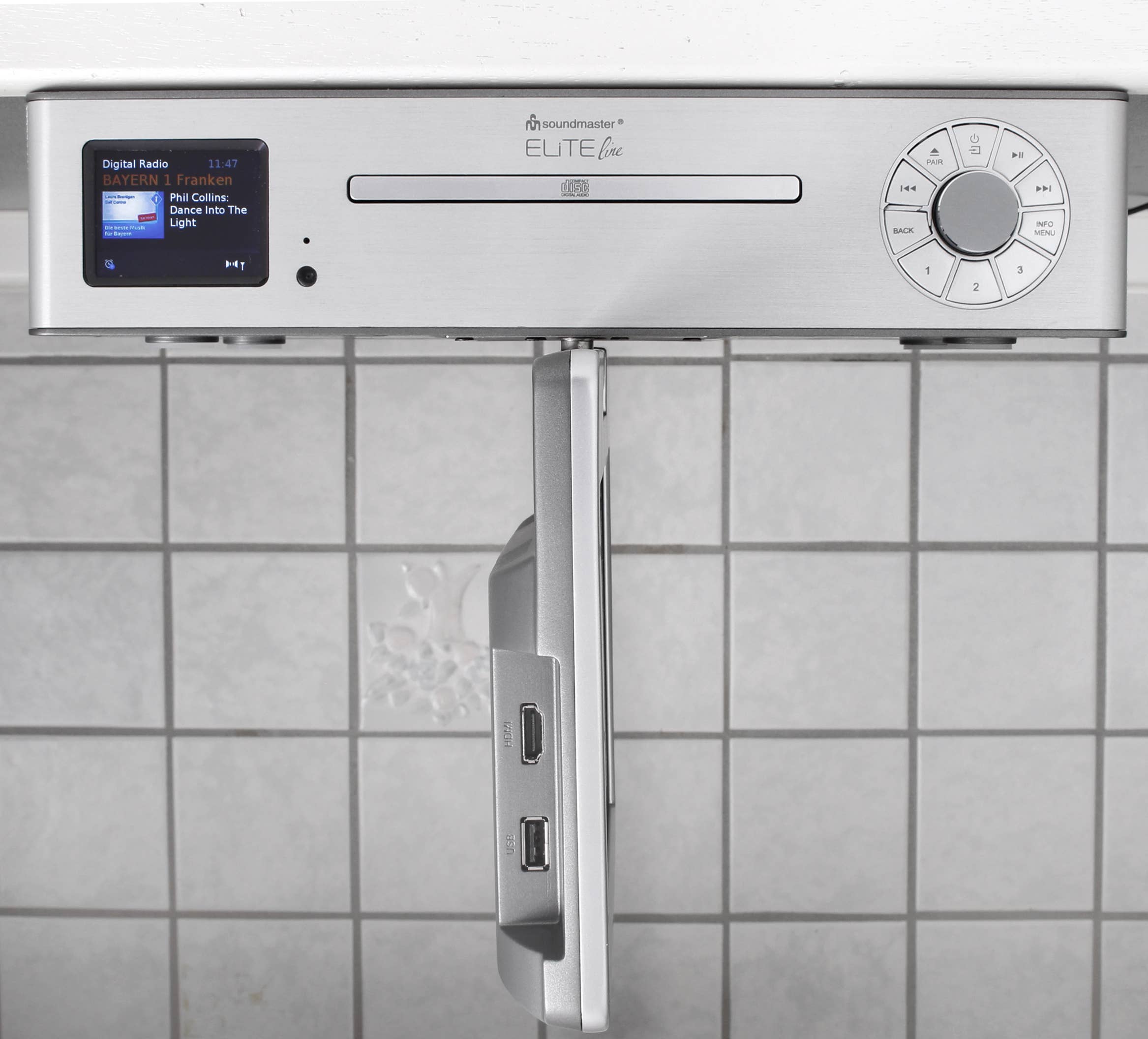 REMOVED BRAND - Vendita all'ingrosso Casse audio - KTD1020SI - Centro multimediale da cucina per montaggio sottopensile6