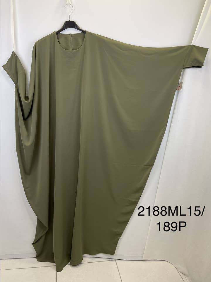 Aawoe Abaya – wholesale Kaftan – Women's – Butterfly abaya in Medina silk, large size 180 cm - 2188