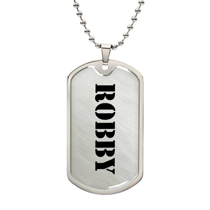 Robby - Luxury Dog Tag Necklace for wholesale by Unique Gifts Store