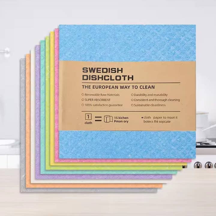 Swedish Dish Cloths - 4 Pack and other Purchase Wholesale zero waste packaging. Free Returns & Net 60 Terms on Faire trending on Faire.