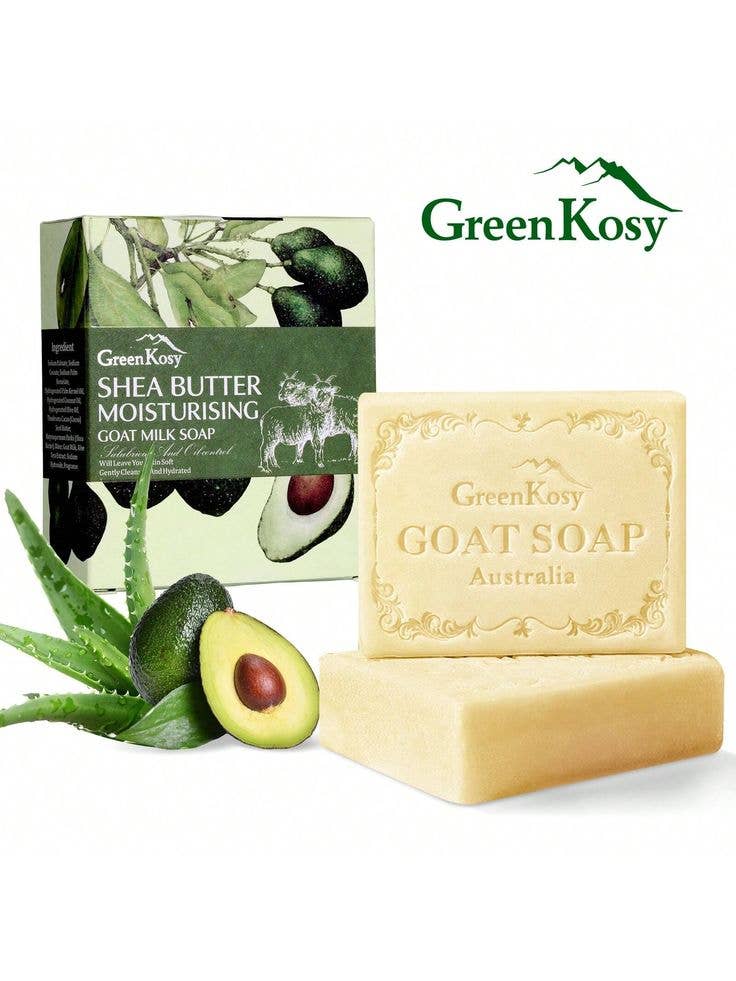 GreenKosy - Wholesale Bar Soap - GreenKosy Shea Butter Moisturising Goat Milk Soap 100g2