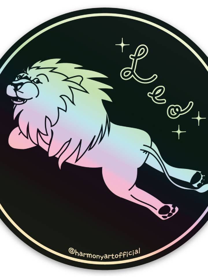 Autocollant Leo pour la vente par Harmony Art Shop