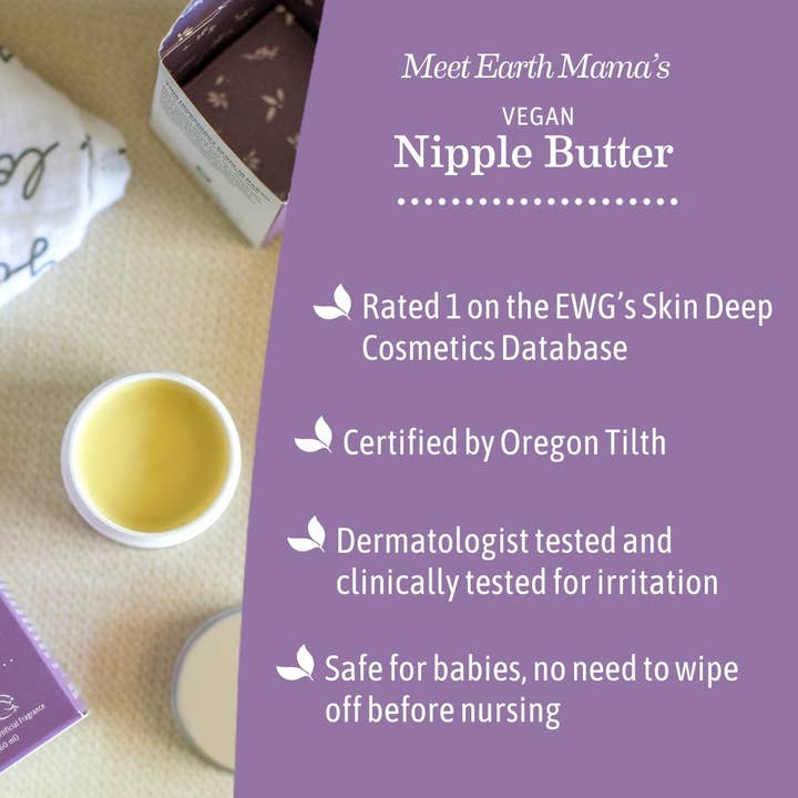 Earth Mama Organics - Wholesale Nipple Cream - Maternity - Vegan Nipple Butter4