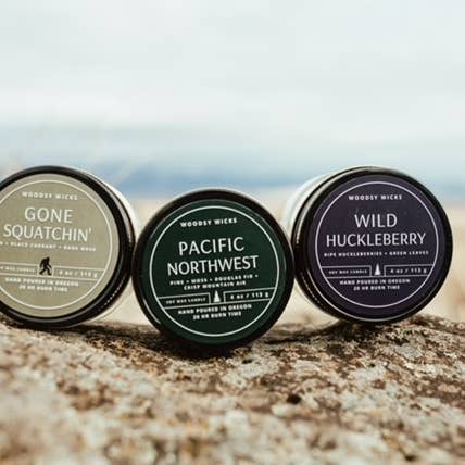Woodsy Wicks - Wholesale Jar/Filled Candle - Campfire Marshmallow Candle - 100% Soy Wax - Nontoxic
