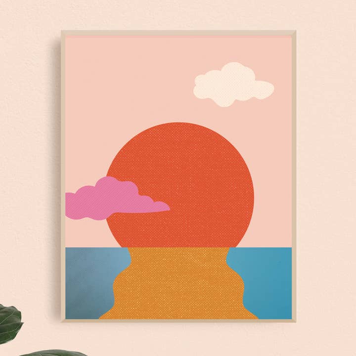 Wasser-Sonnenuntergang- für den Großhandel von Black Lab Studio