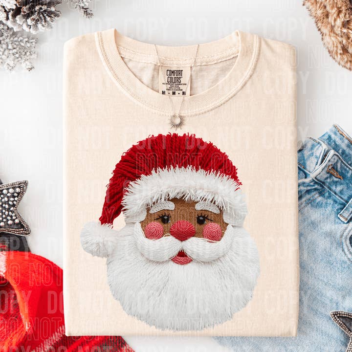 tee and shirts - Wholesale Sublimation Transfer - Santa Yarn Dark DTF TRANSFER
