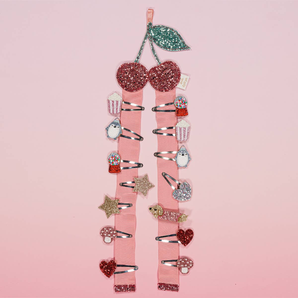 Luciole et Petit Pois - Wholesale Wall Decor - Kids & Baby - Wall-mounted barrette holder - Cherry1