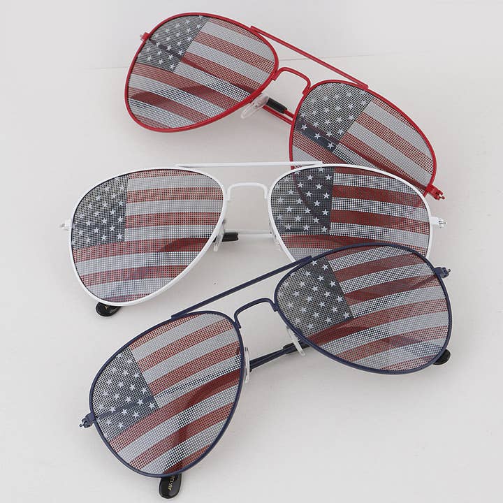 Óculos de Sol Merican Flag Aviator por atacado de 3AM BY H&D ACCESSORIES