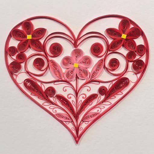 Small Quilled Card 1022 for wholesale by Amaranta Designs