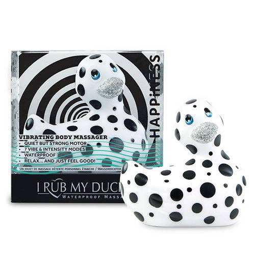 LOVERS - SHOP - Wholesale Sex Toy - I Rub My Duckie 2.0 - Vibrating Duck - Black and White