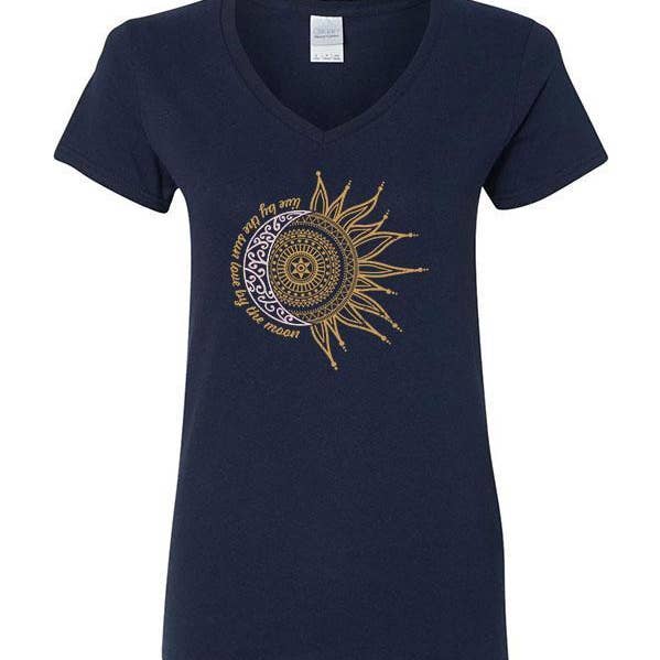 Live By The Sun Love By The Moon V-Neck for wholesale by Soulful Wear