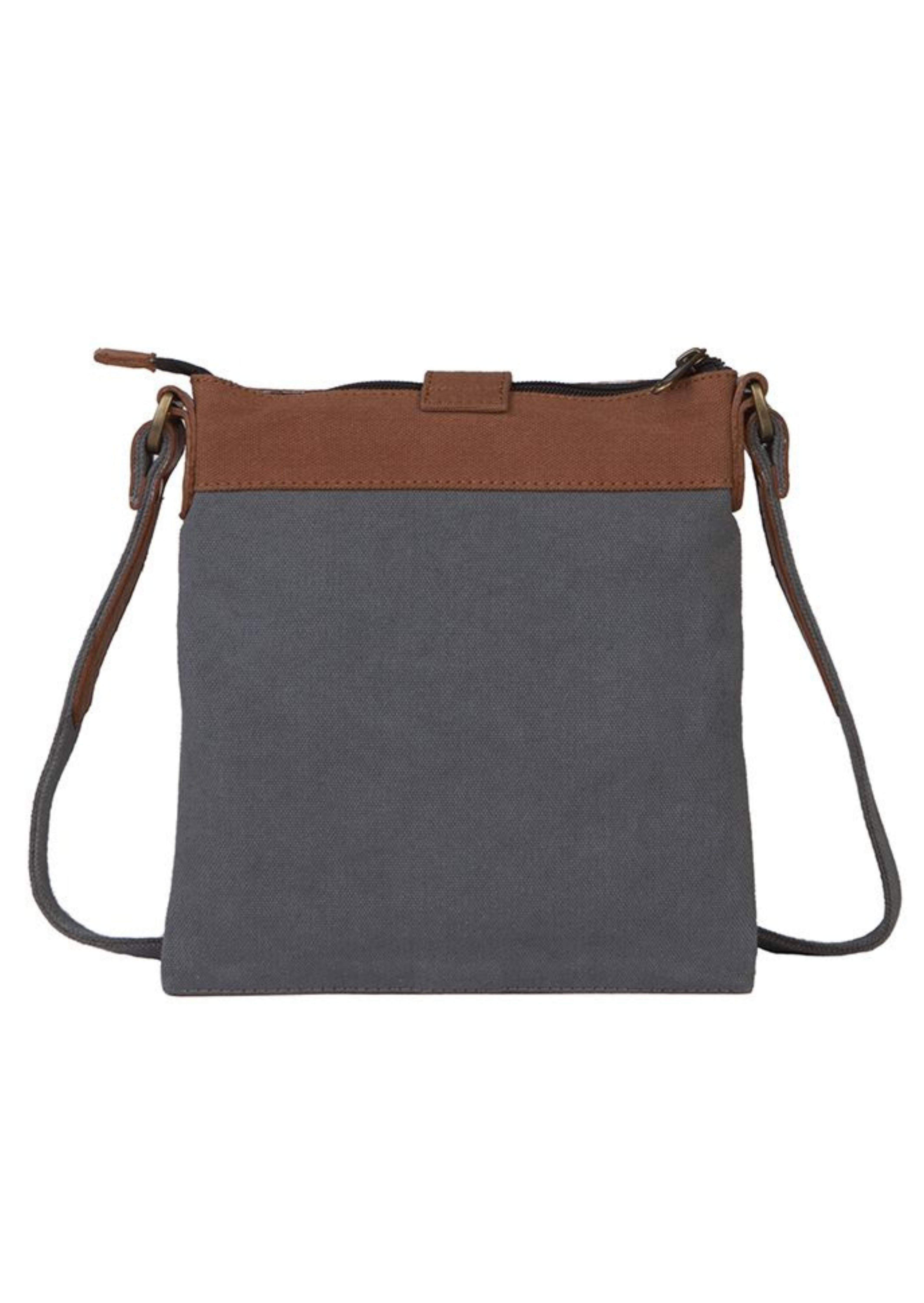 Mona B. - Wholesale Crossbody Bag - Women's - Intermix Up-Cycled Canvas Women's Crossbody Bag - Ash1