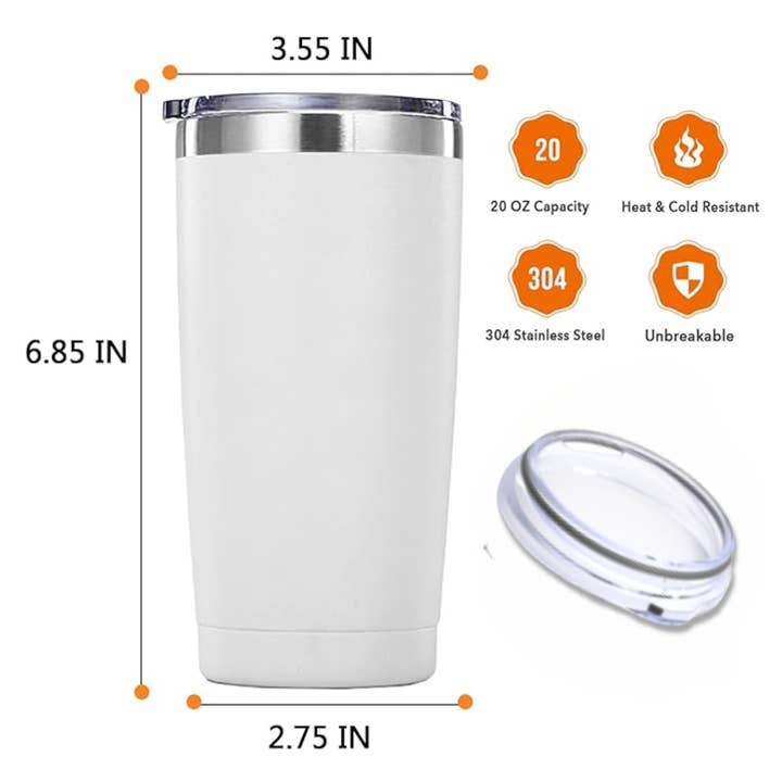 Born to Rally - Wholesale Insulated Mug/Tumbler - Pickleball 20oz Tumbler - Over Served Travel Mug4