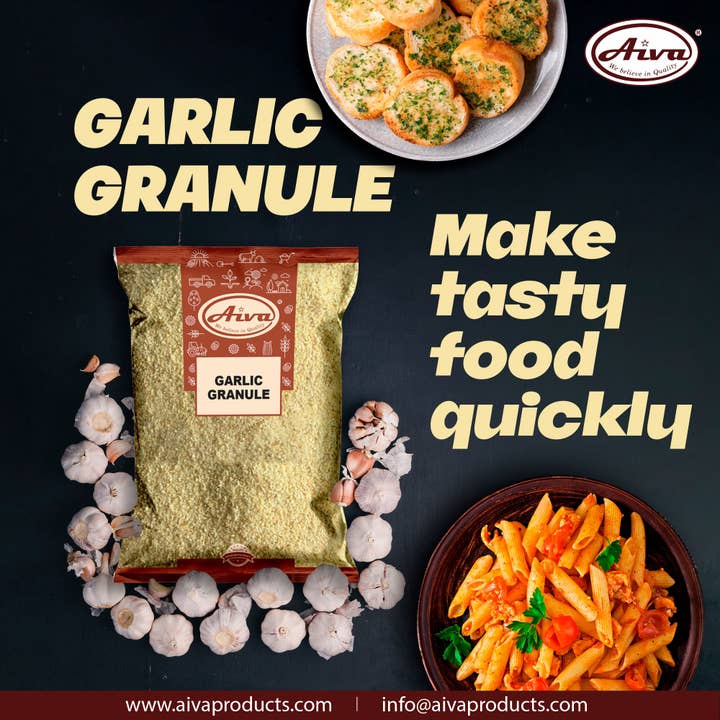 Aiva Products - Wholesale Dried Spice - Garlic Granules4