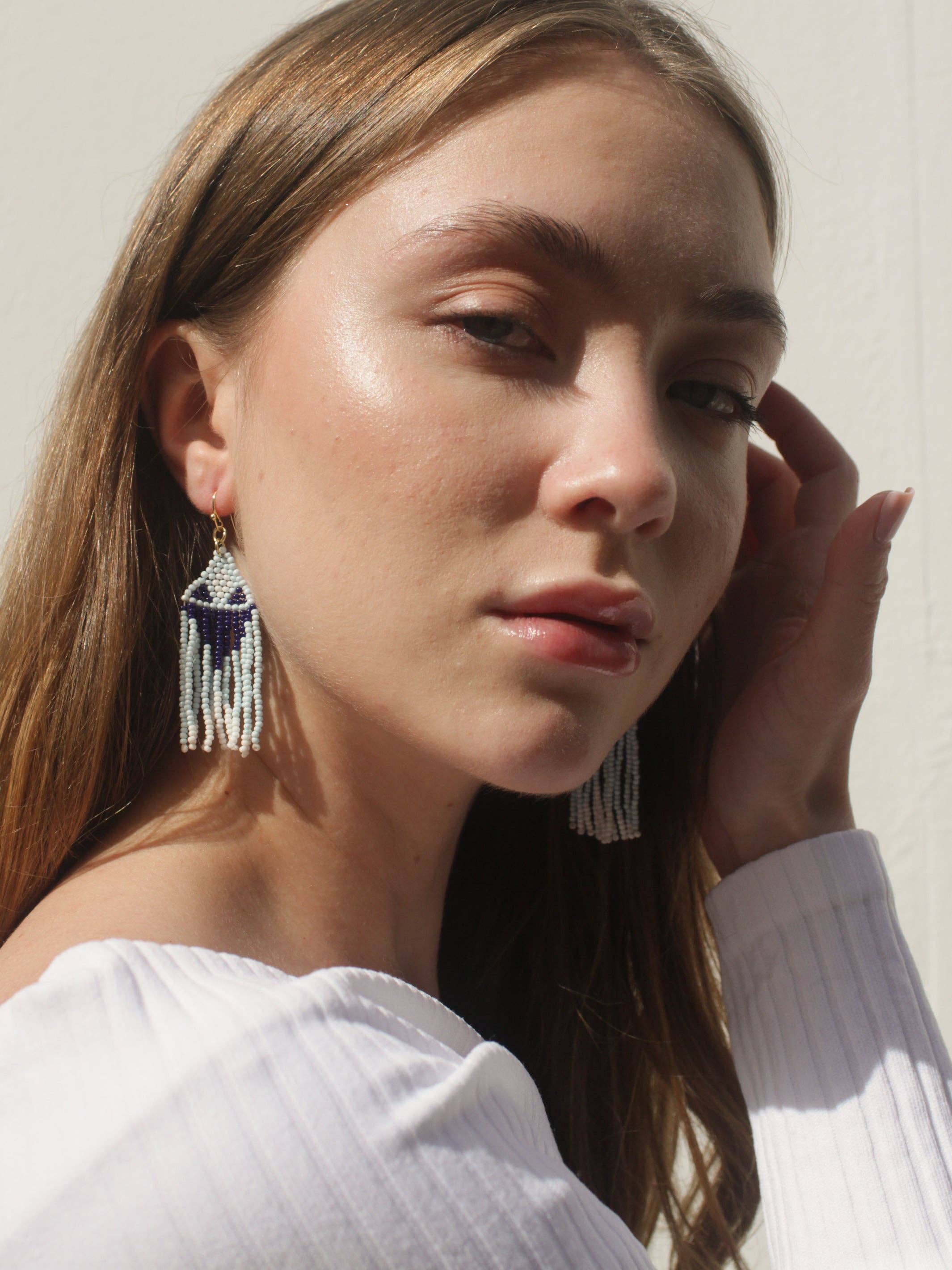 Rover & Kin - Wholesale Tassel Earrings - Beaded Fringe Earrings - Seascape1