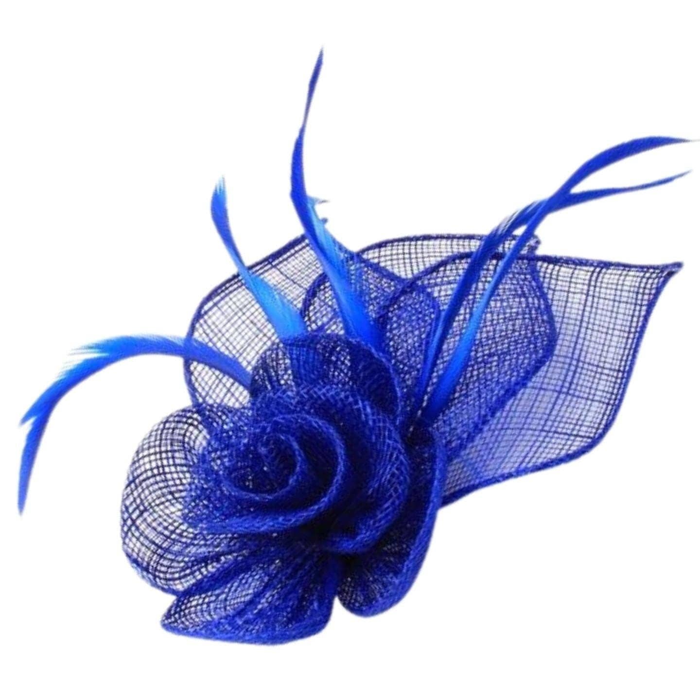 Topkids Accessories - Wholesale Fascinator Hat - Women's - Rose Flower Hair Clip Fascinator Hair Clip Fascinators Hair Clips Sinamay Brooch Pin & Beak Clip Hair Clip Suitable For Girls, Women, Ladies4