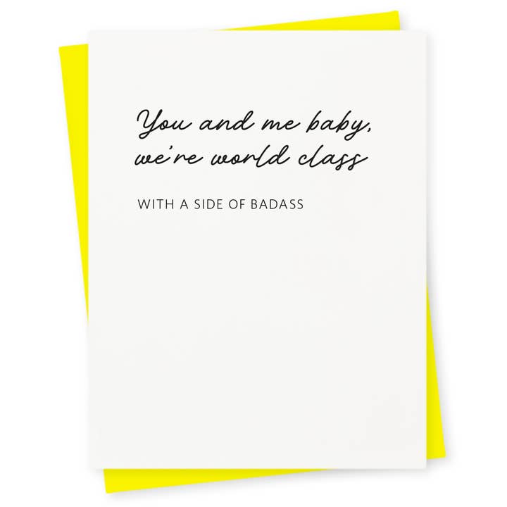 World Class Letterpress Greeting Card for wholesale by 417 Press