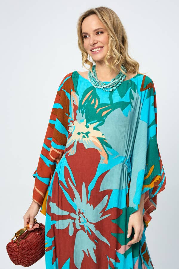 SAACHI - Wholesale Kaftan - Women's - Polychromatic Flowery Kaftan14