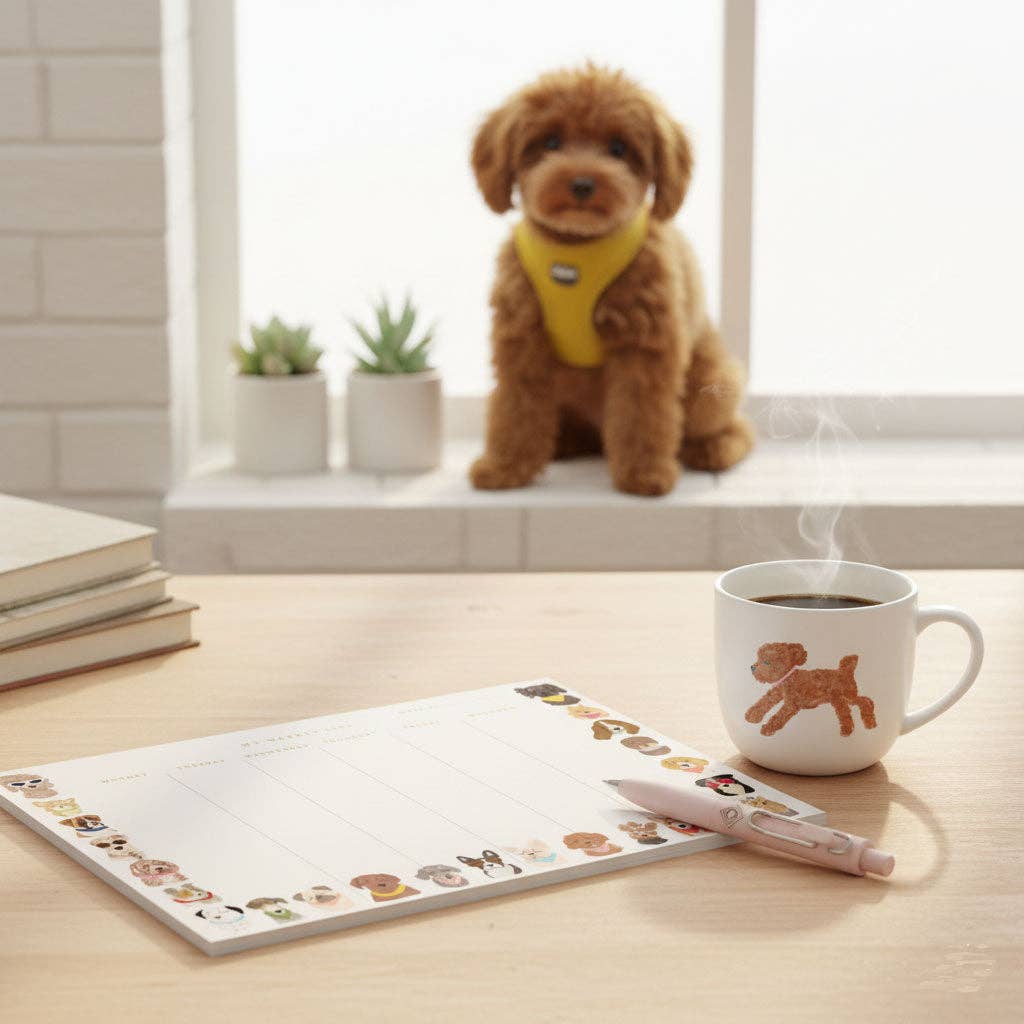Nelly Castro - Wholesale Notepad - Furry Friends Weekly Desk Pad1