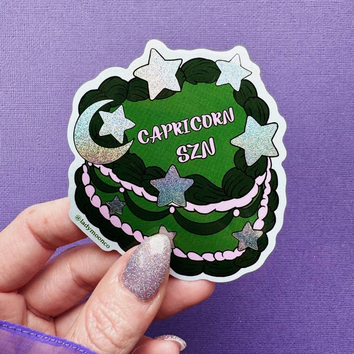 Lady Moon Co.® – Adesivo por atacado – Autocolantes de Bolo de Aniversário do Zodíaco5