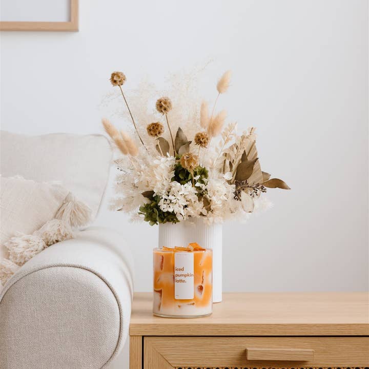 Scents By C. - Wholesale Jar/filled candle - Iced Pumpkin Spice Maple Latte Candle1