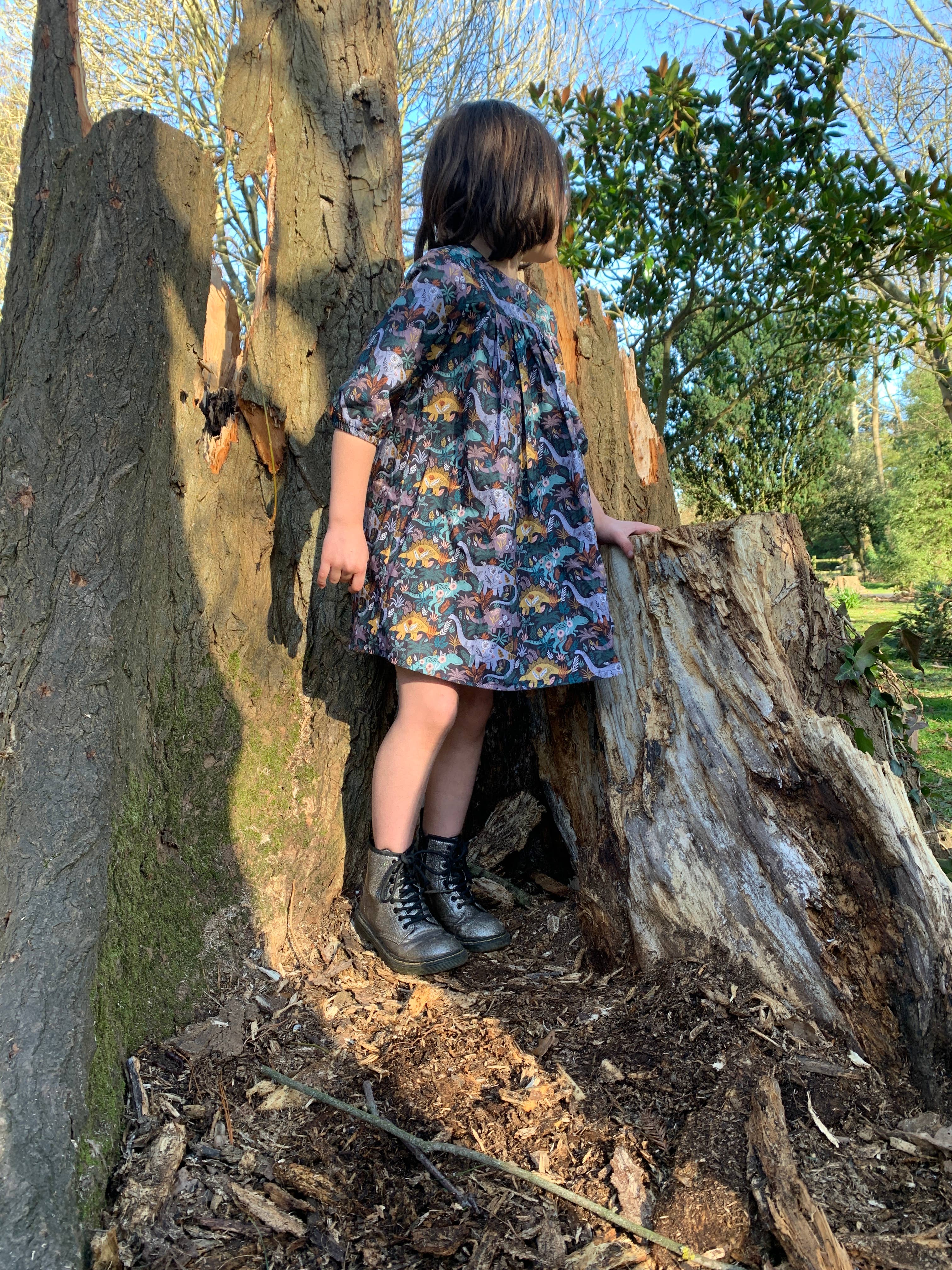 Two Stitches Patterns - Venta al por mayor Kits de costura - Patrón de vestido smock Zara para ropa infantil1