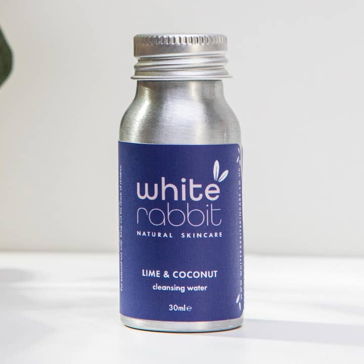Lime & Coconut Cleansing Water - 30ml travel size for wholesale by White Rabbit Skincare