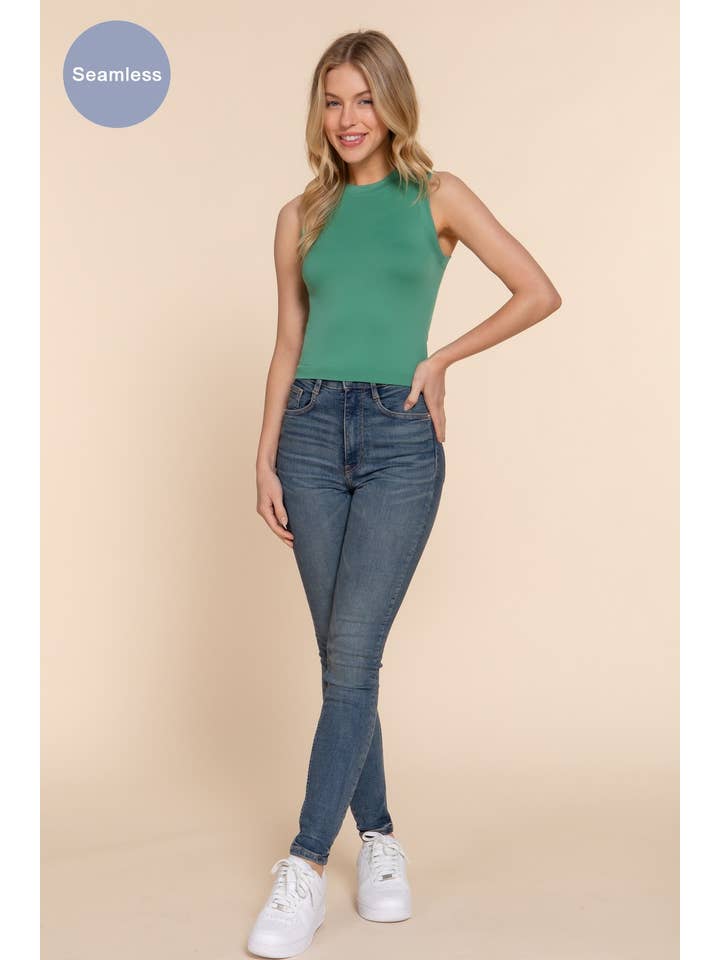 Active Basic | Active USA – wholesale Tank top – Women′s – Crew Neck Seamless Tank Top14